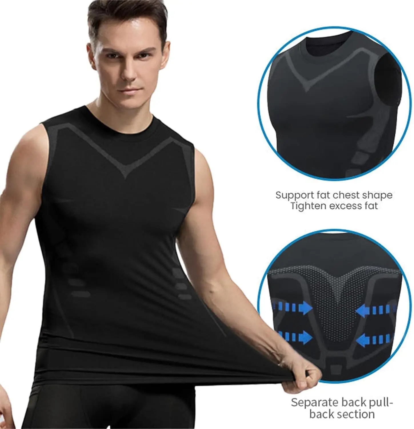 Compression Tank Top Mens Gym  - Muscle Tee Workout ulasan dan harga