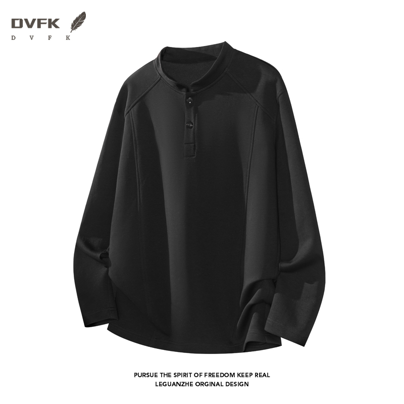 Men Raglan Sleeve Henley Long  - Mens Fashion Summer ulasan dan harga