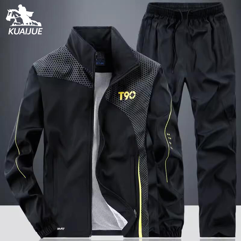 Men Sportswear Sets Spring Aut - Mens Fashion Zip Up ulasan dan harga