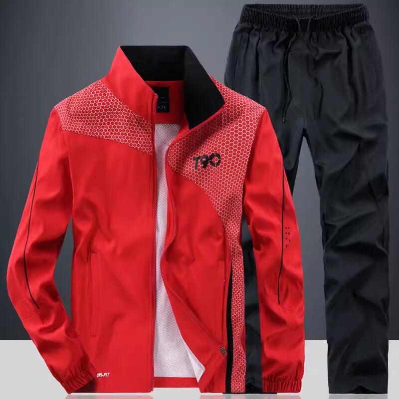 Men Sportswear Sets Spring Aut - Mens Fashion Zip Up ulasan dan harga