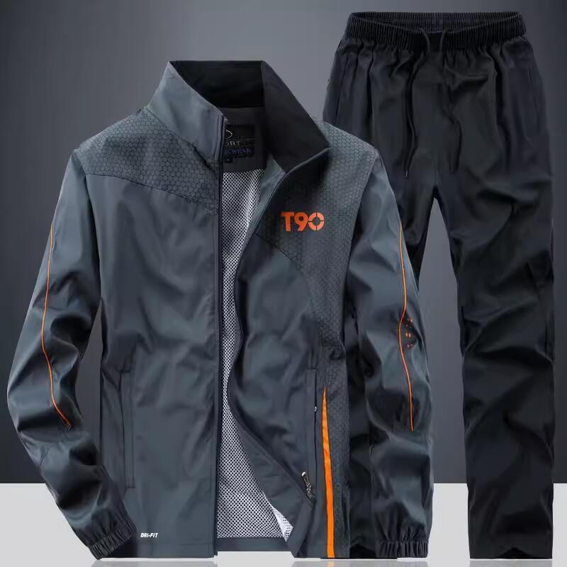 Men Sportswear Sets Spring Aut - Mens Fashion Zip Up ulasan dan harga