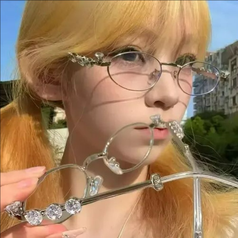 Fashion Crystal Oval Glasses F - Mens Fashion Reading Glasses ulasan dan harga