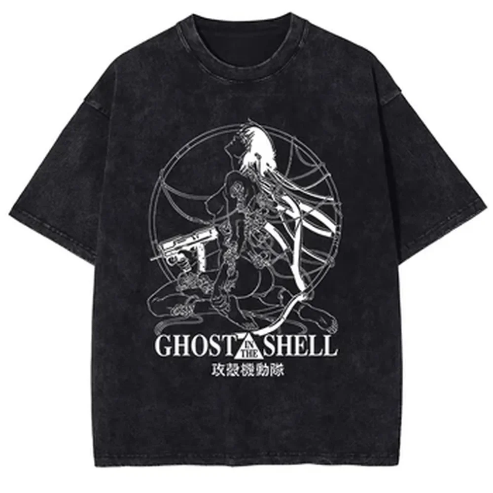 Ghost in the Shell Manga Graph - Graphic Tee Oversized ulasan dan harga
