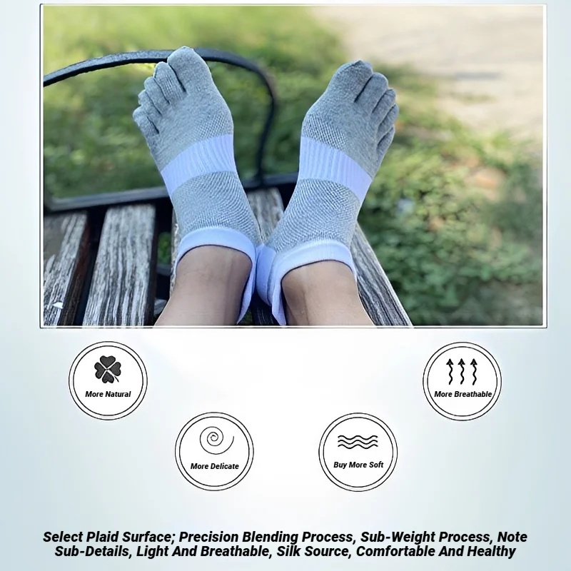 Man Toe Sport Socks Mesh Busin - Socks Ankle Men ulasan dan harga