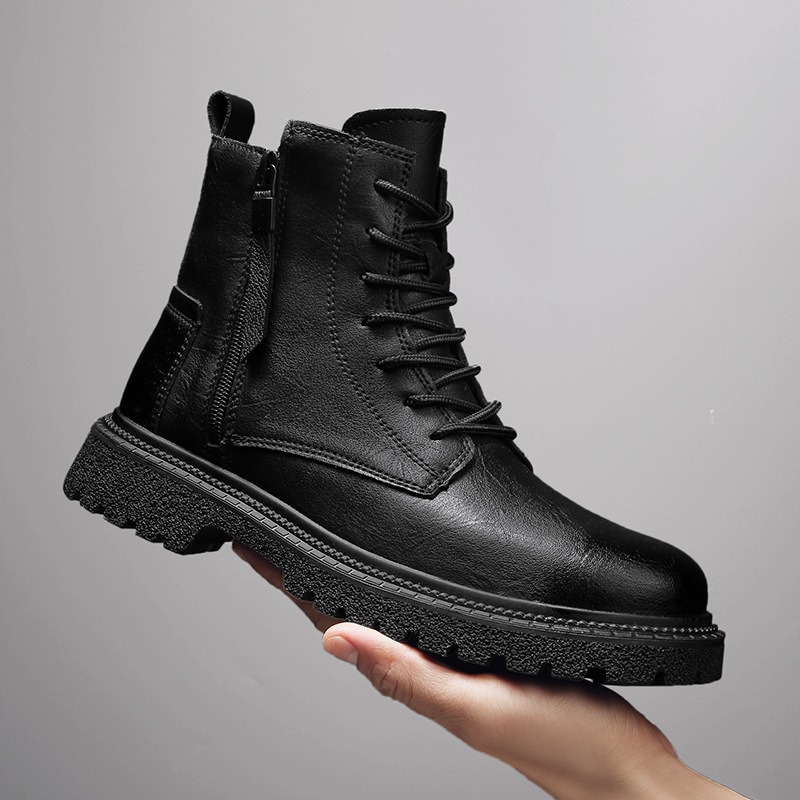 Men's Black Ankle Boots Side Z - Men'S Fashion Footwear ulasan dan harga