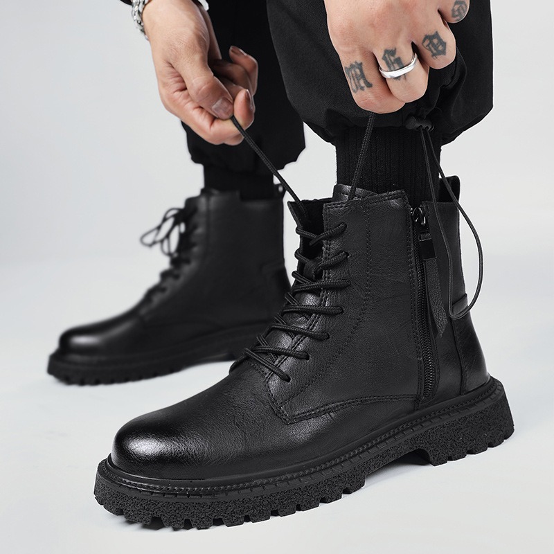 Men's Black Ankle Boots Side Z - Men'S Fashion Footwear ulasan dan harga