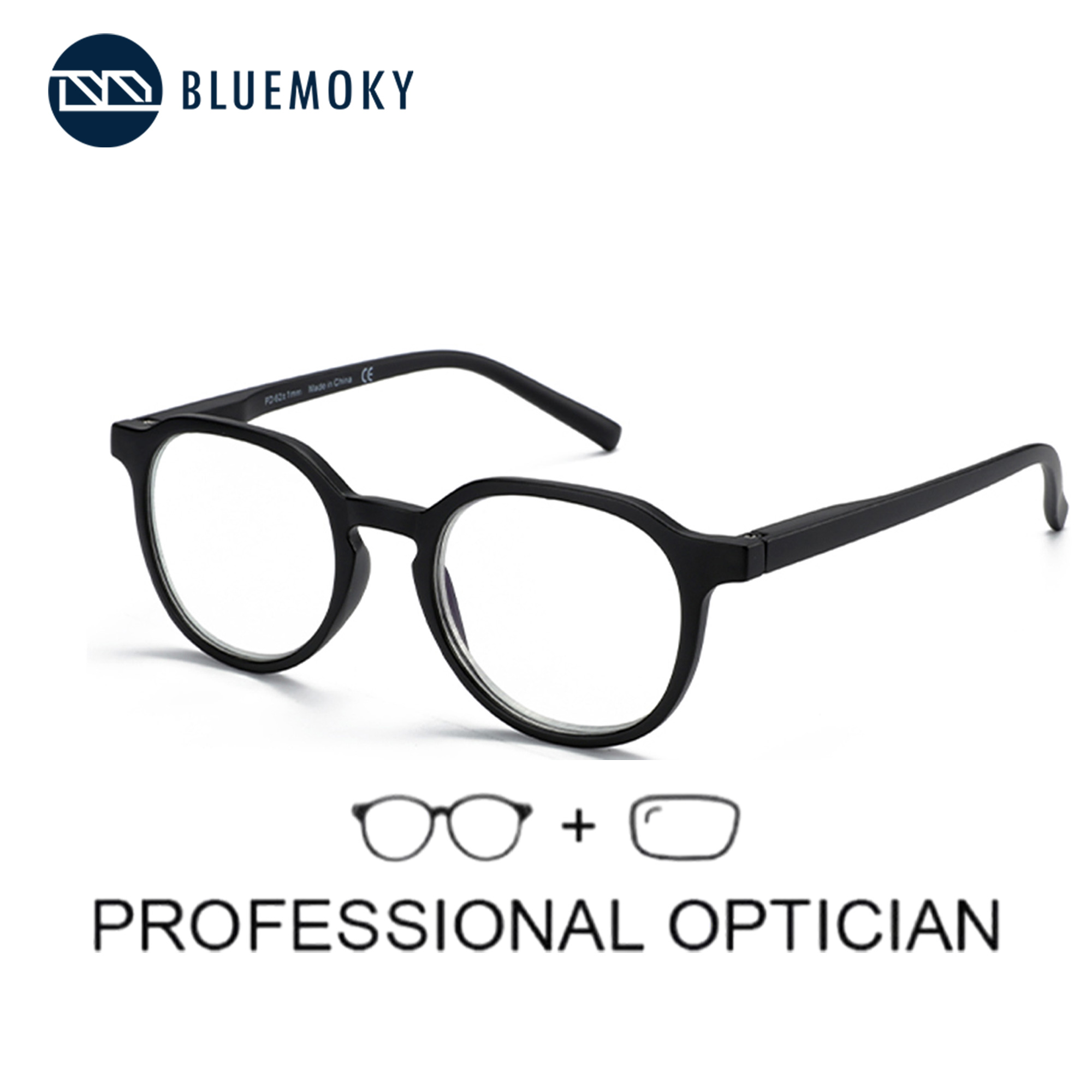 BLUEMOKY Retro Round Prescript - Mens Fashion Reading Glasses ulasan dan harga