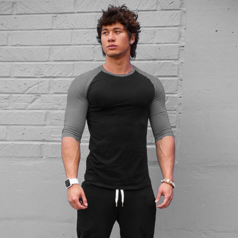 Plain Fitness Three Quarter Sl - Muscle Tee Workout ulasan dan harga