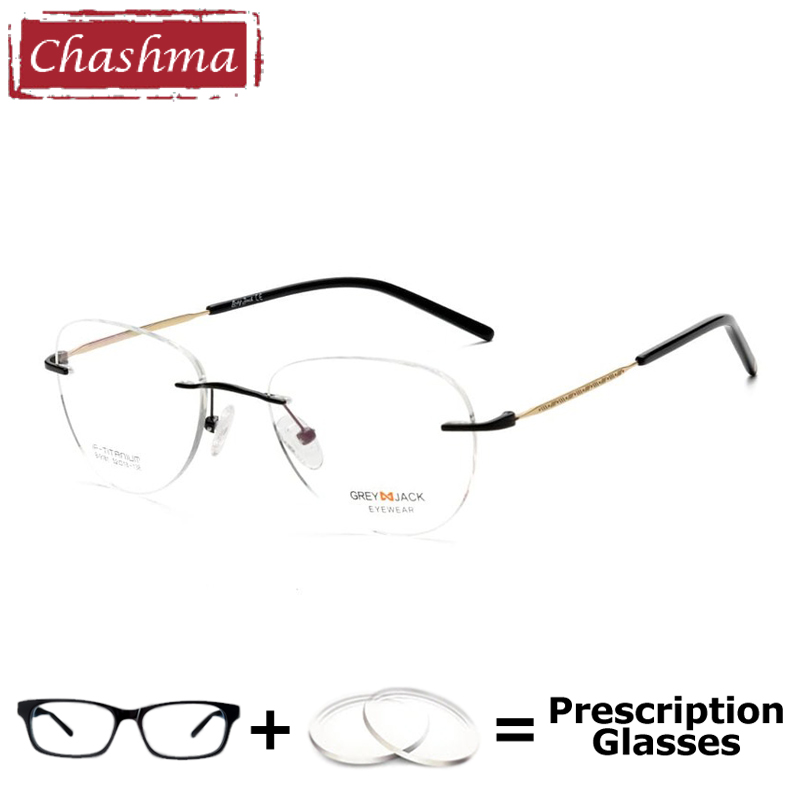 Chashma Elegant Rimless Eyewea - Mens Fashion Reading Glasses ulasan dan harga