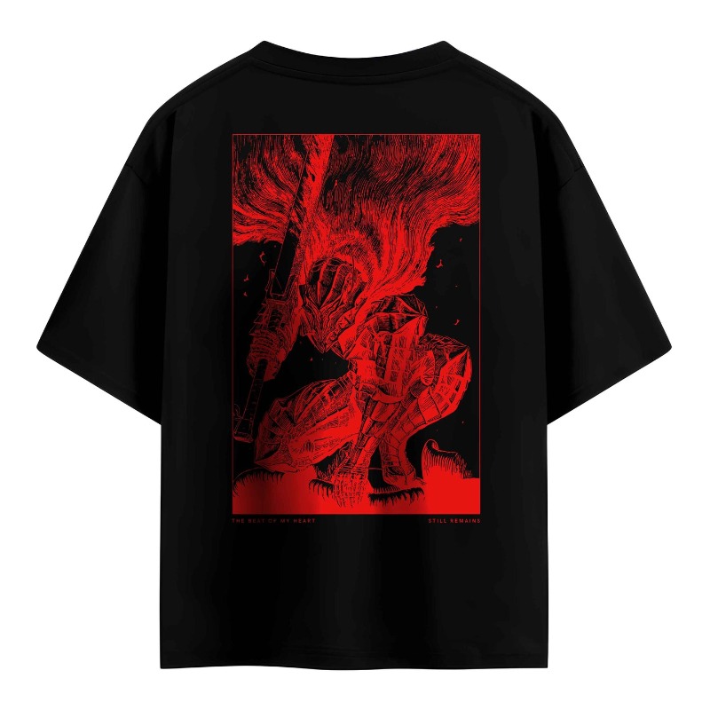 Berserk Double Sided Print T-s - Graphic Tee Oversized ulasan dan harga