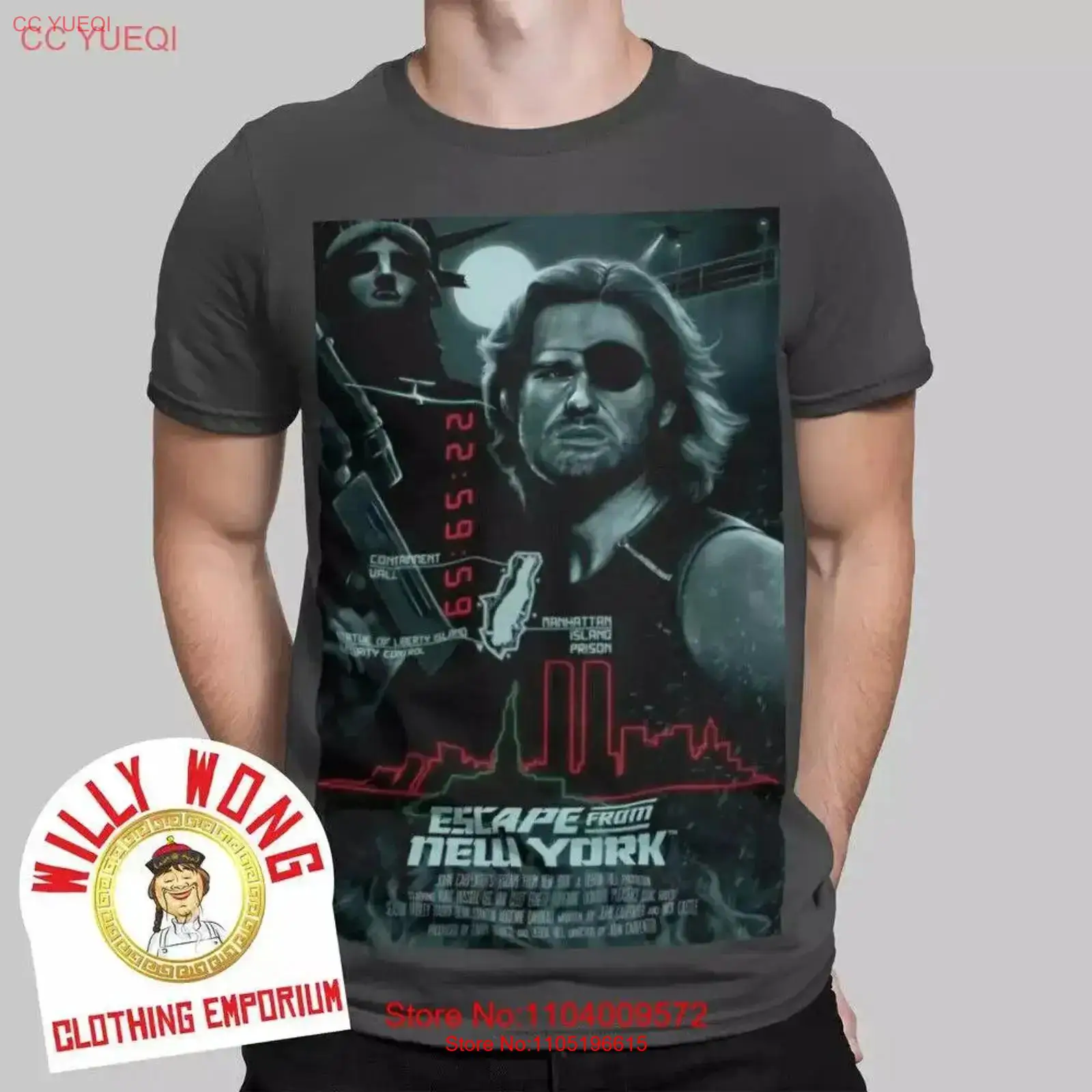 Escape From New York T Shirt R - Poster Men Fashion ulasan dan harga