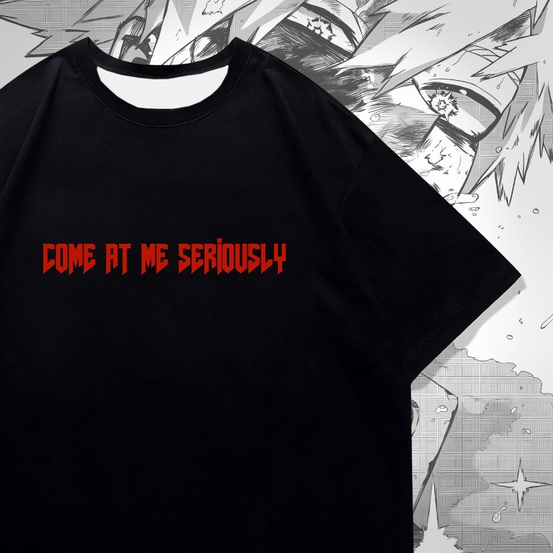 Bakugo Anime Double Sided Prin - Graphic Tee Oversized ulasan dan harga