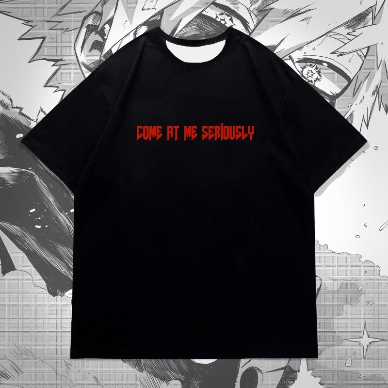 Bakugo Anime Double Sided Prin - Graphic Tee Oversized ulasan dan harga