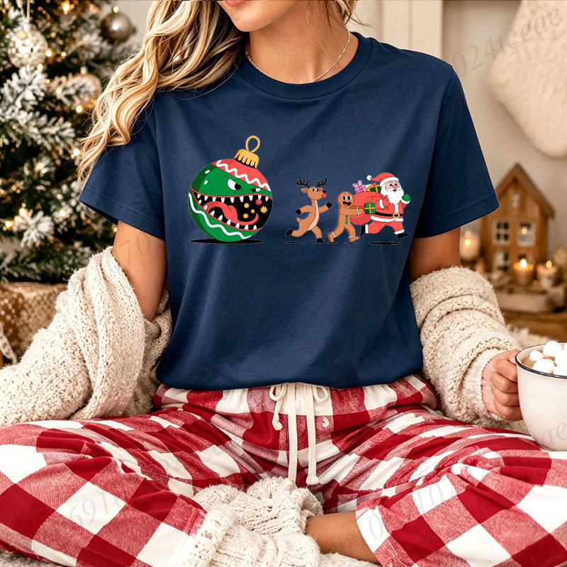 Women Christmas T‑Shirt Xmas M - Men'S Fashion Xmas Party ulasan dan harga