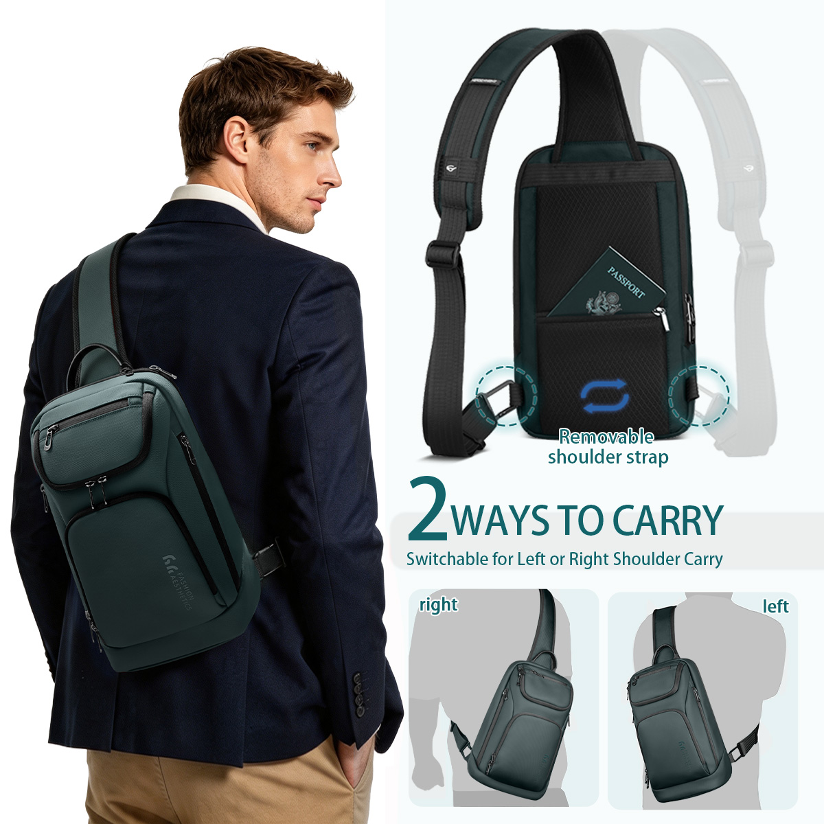 Heroic Knight Multifunctional  - Crossbody Bag Men ulasan dan harga