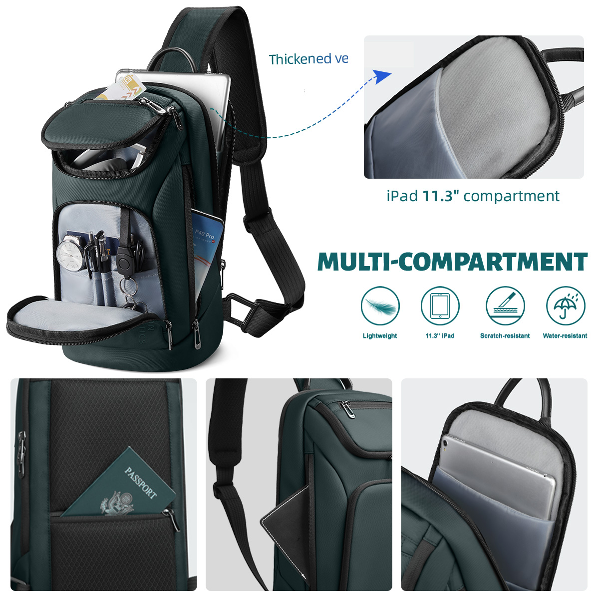 Heroic Knight Multifunctional  - Crossbody Bag Men ulasan dan harga