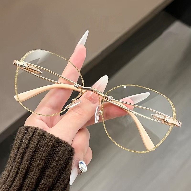 Fashion Round Anti Blue Light  - Mens Fashion Reading Glasses ulasan dan harga