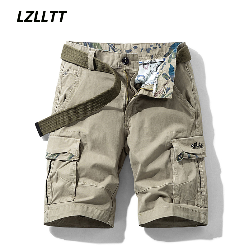 Summer Mens Multi Pockets Cott - Mens Fashion Cargo Pants ulasan dan harga
